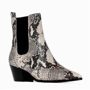 Paige Women’s Willa Chelsea Ankle Bootie in Roccia Snake Size 7.5